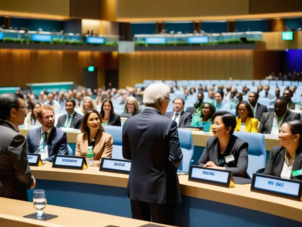 Activistas de ONGs en conferencia de la ONU sobre cambio climático, debaten con determinación