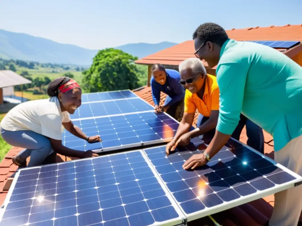 Comunidad instala paneles solares juntos, irradiando empoderamiento con energías renovables