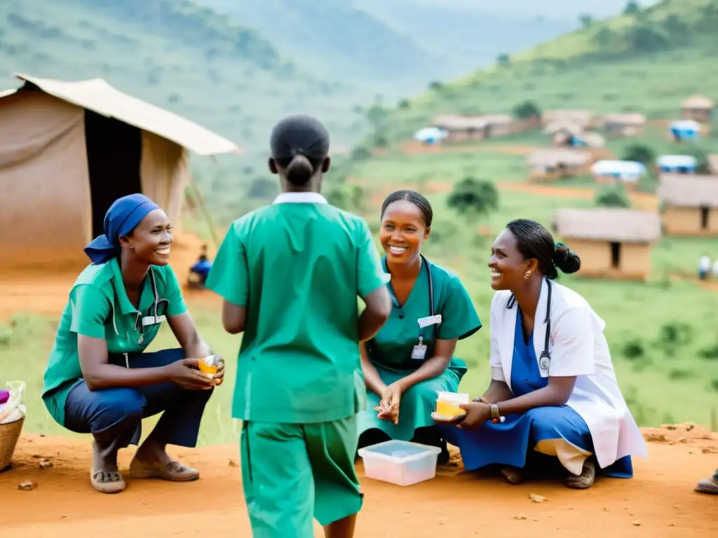 Equipo de salud brinda atención médica en aldea remota