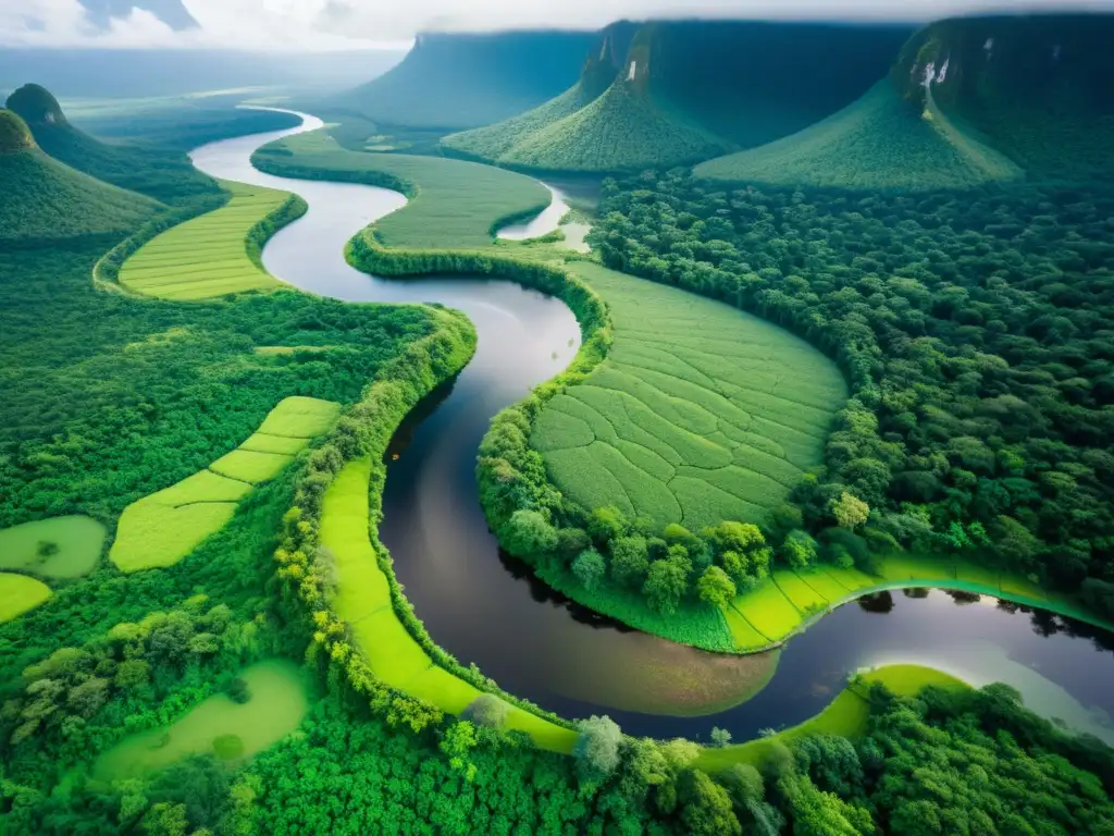 Un paraíso natural con río serpenteante, fauna diversa y turistas respetuosos