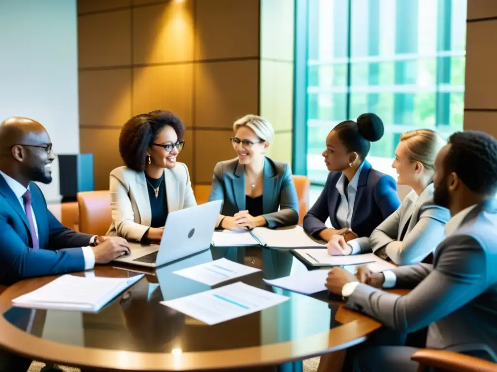 Profesionales en una animada discusión sobre preparación ONG auditoría financiera