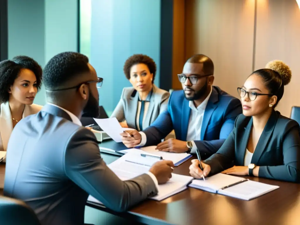 Profesionales en reunión sobre responsabilidades legales en tratamiento de datos de ONGs