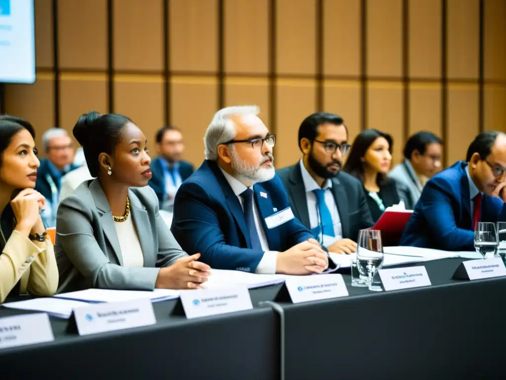 Representantes de ONGs internacionales debaten apasionadamente el impacto de las leyes tributarias globales en una conferencia