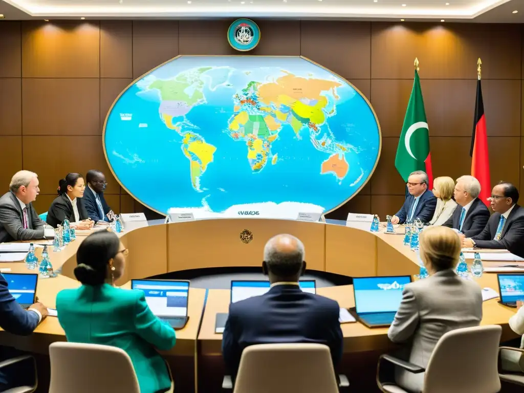 Representantes de ONGs en una reunión diplomática mundial, destacando su rol en la diplomacia global y las negociaciones