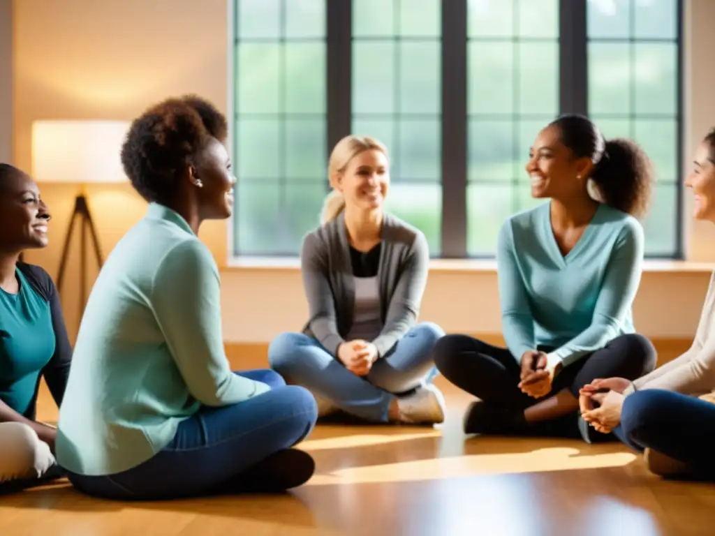 Terapia grupal fortalece equipos voluntarios en un ambiente cálido y de confianza, guiados por un terapeuta experto
