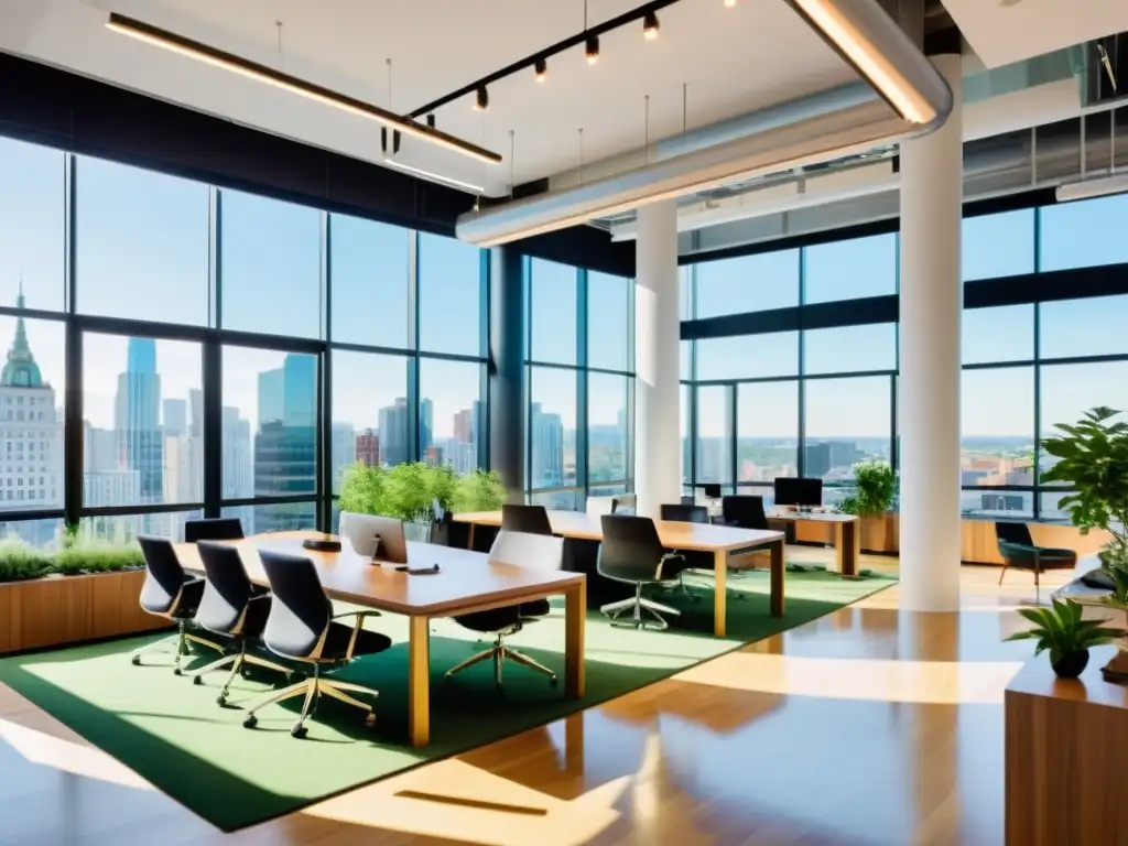 Espacio de coworking vibrante en entorno urbano Vibrante espacio de coworking en edificio moderno con estrategias de autofinanciamiento para ONGs renta espacios