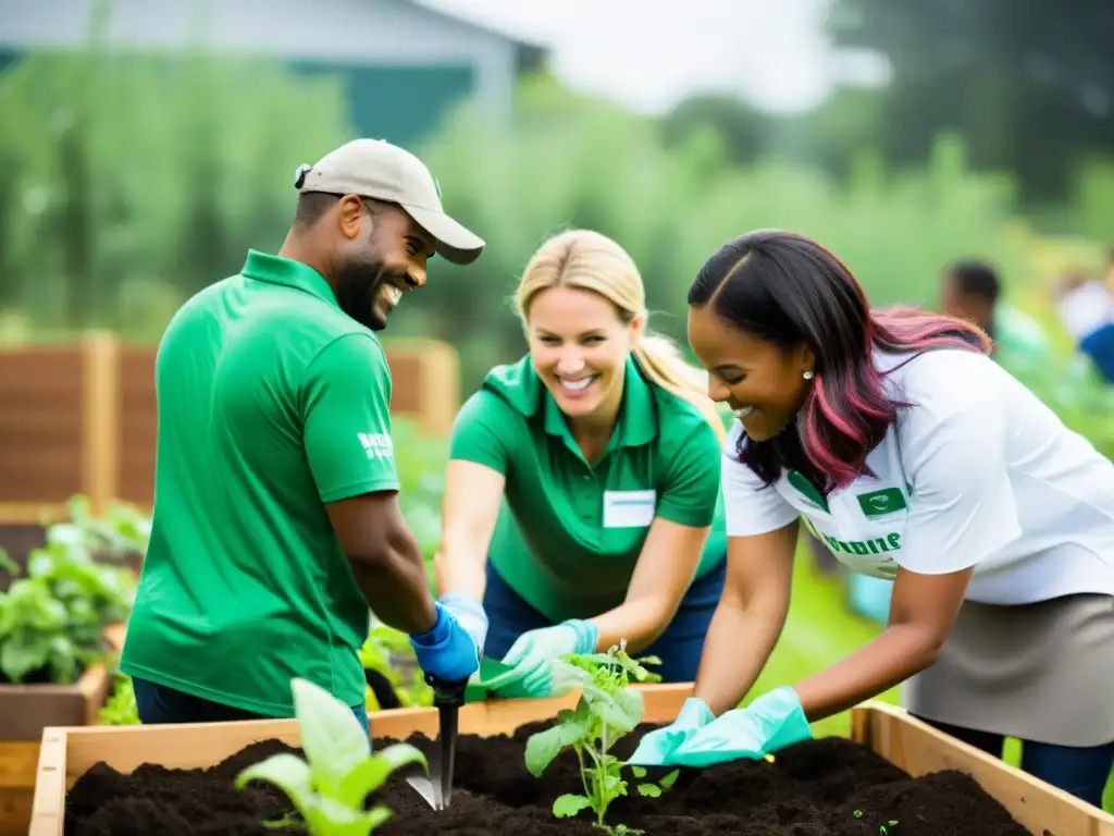 Voluntariado corporativo en organizaciones sin fines de lucro: Colaboración profesional y compromiso en la construcción de un jardín comunitario