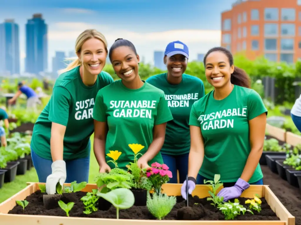 Voluntarios crean jardín comunitario en área urbana, fomentando cultura de voluntariado en ONGs