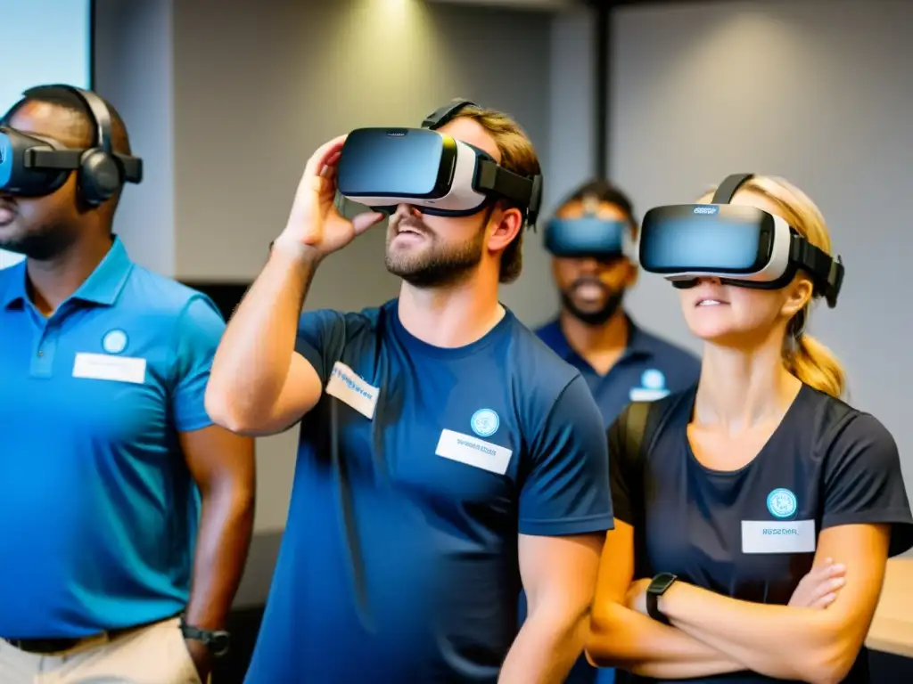 Voluntarios en simulación de desastre coordinan acciones con realidad virtual para ONGs