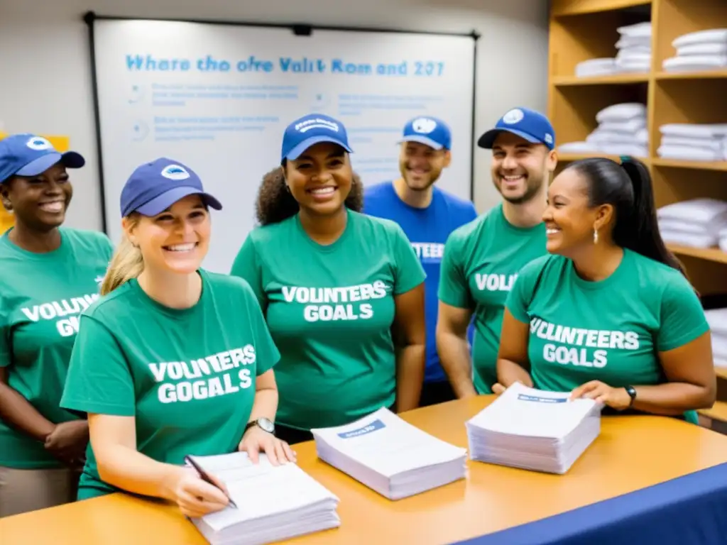 Voluntarios trabajando juntos en ONG, impacto del trabajo voluntario en ONGs