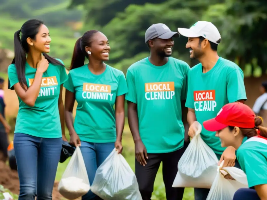 Voluntarios de ONG participan en limpieza comunitaria, destacando la responsabilidad social y el impacto positivo en la reputación online