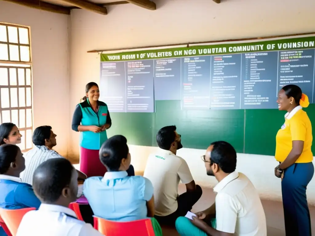 Voluntarios y residentes participan en taller de ONG, medición de impacto programas ONGs, ambiente de colaboración y empoderamiento