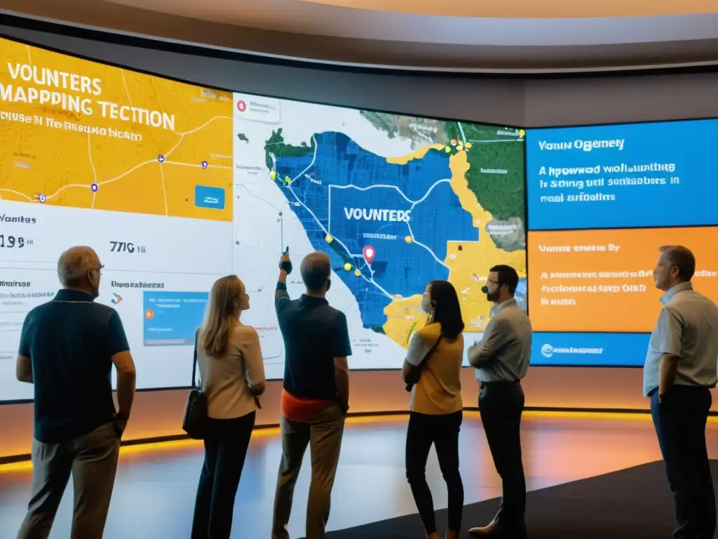 Voluntarios usan tecnología de mapeo con IA para realizar seguimiento y análisis en crisis